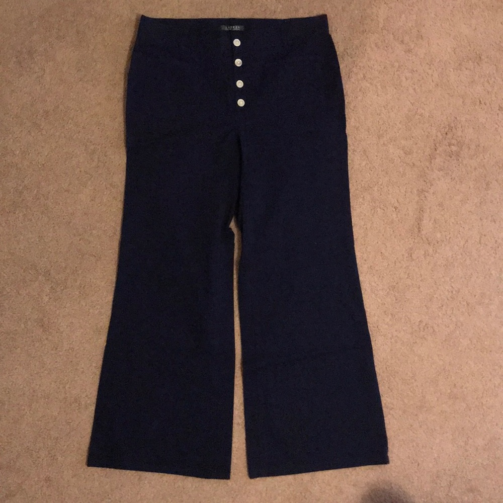 Lauren by Ralph Lauren High Waisted Wide-Leg Pants